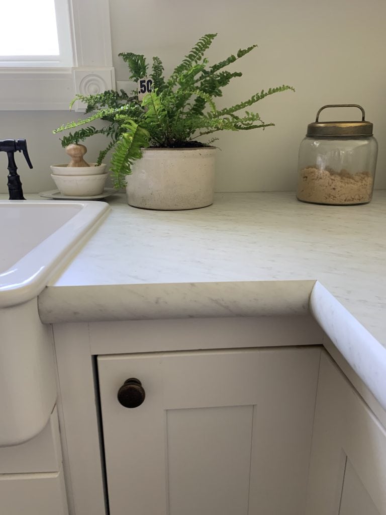 unfiltered laminate countertop in kitchen