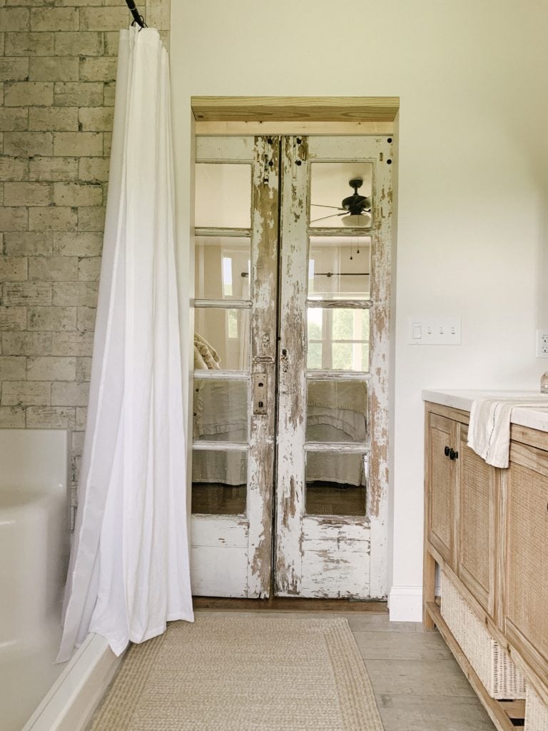 shower curtain instead of door