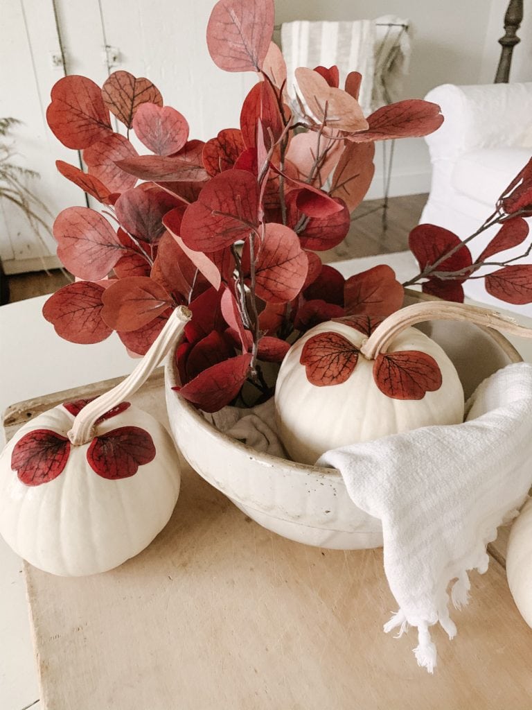 easy fall diy project using mod podge and real pumpkins