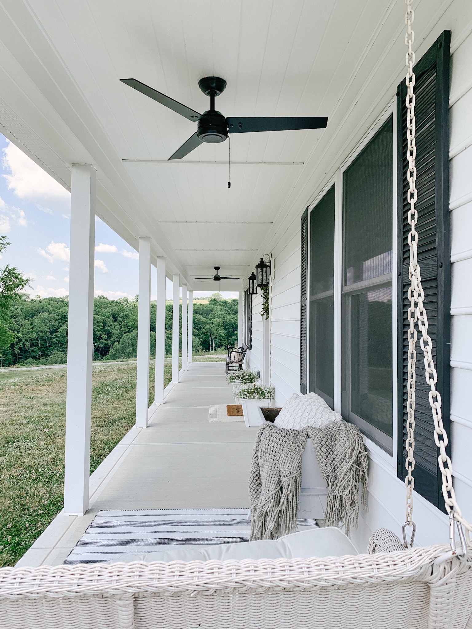 Painted Front Porch