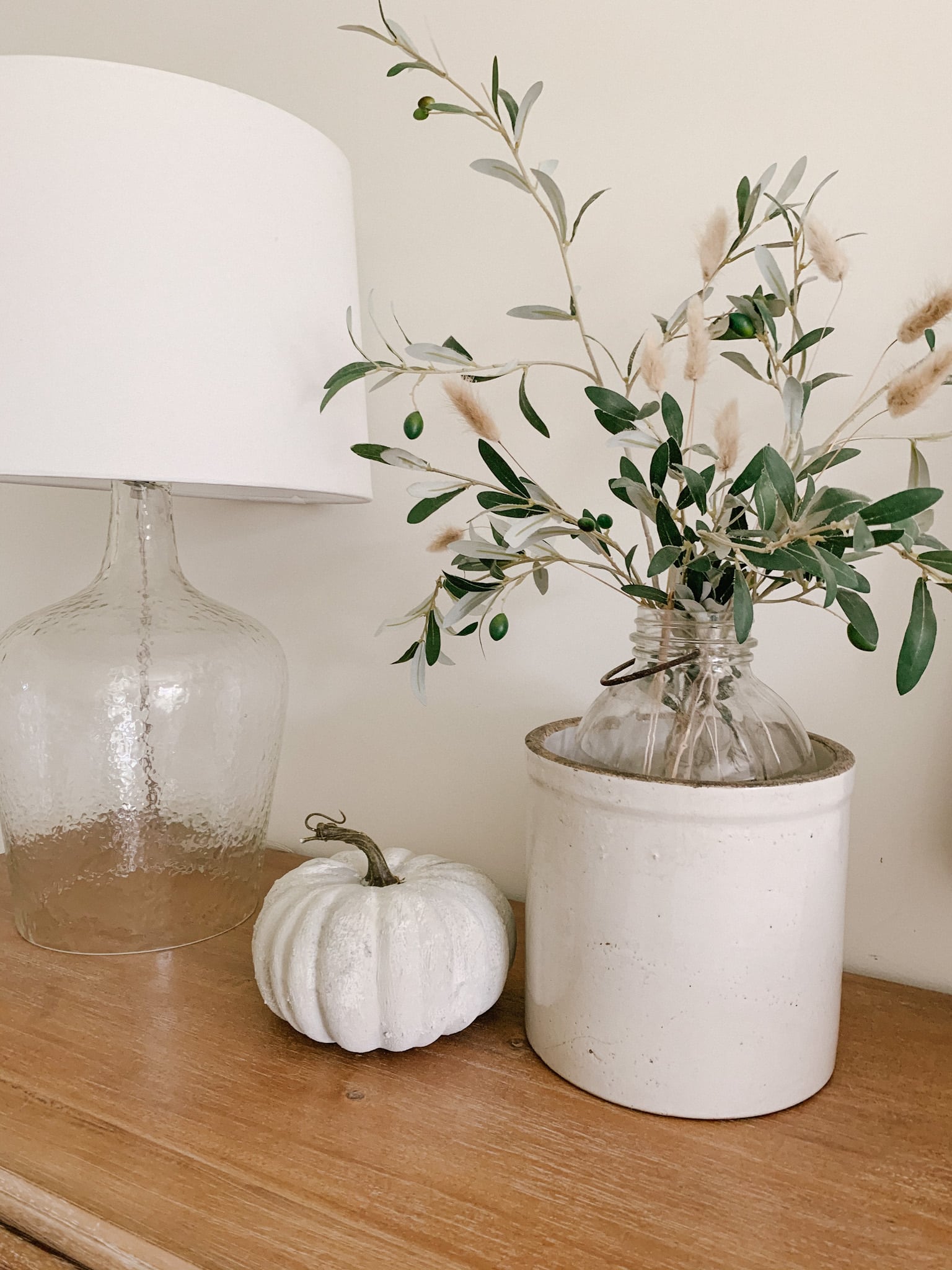 earthy textured faux pumpkin project for home decor